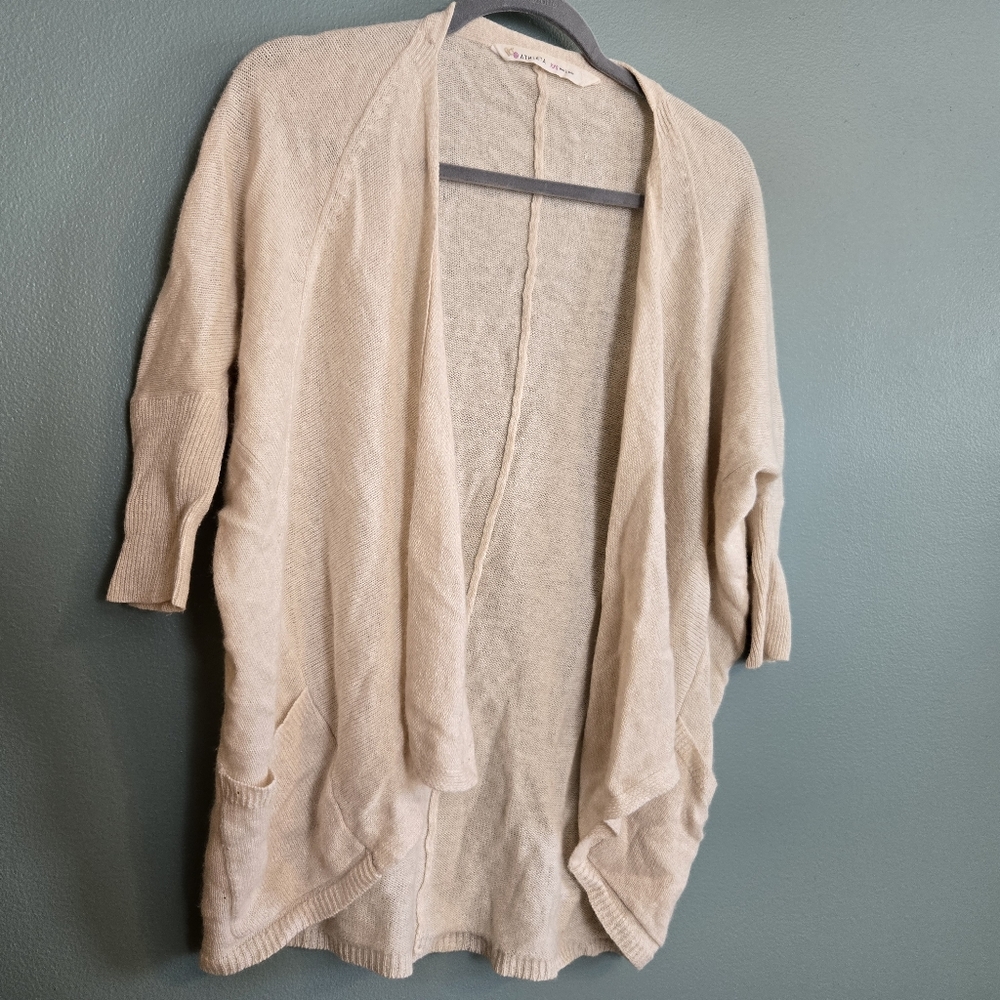 Athleta Cashmere And Linen Cardigan